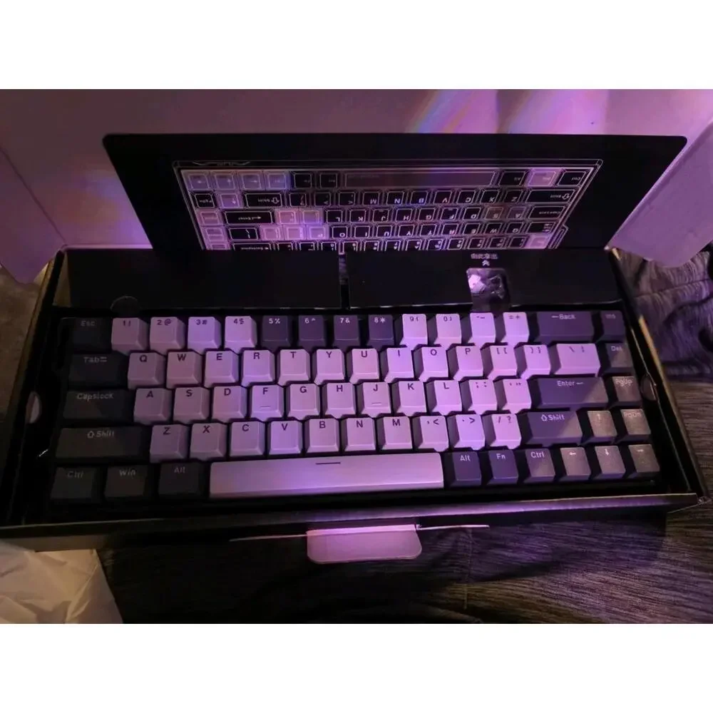 Aula Win68 He Max Edition Dark Grey + Grey Wing Magnetic Switch Gaming Keyboard